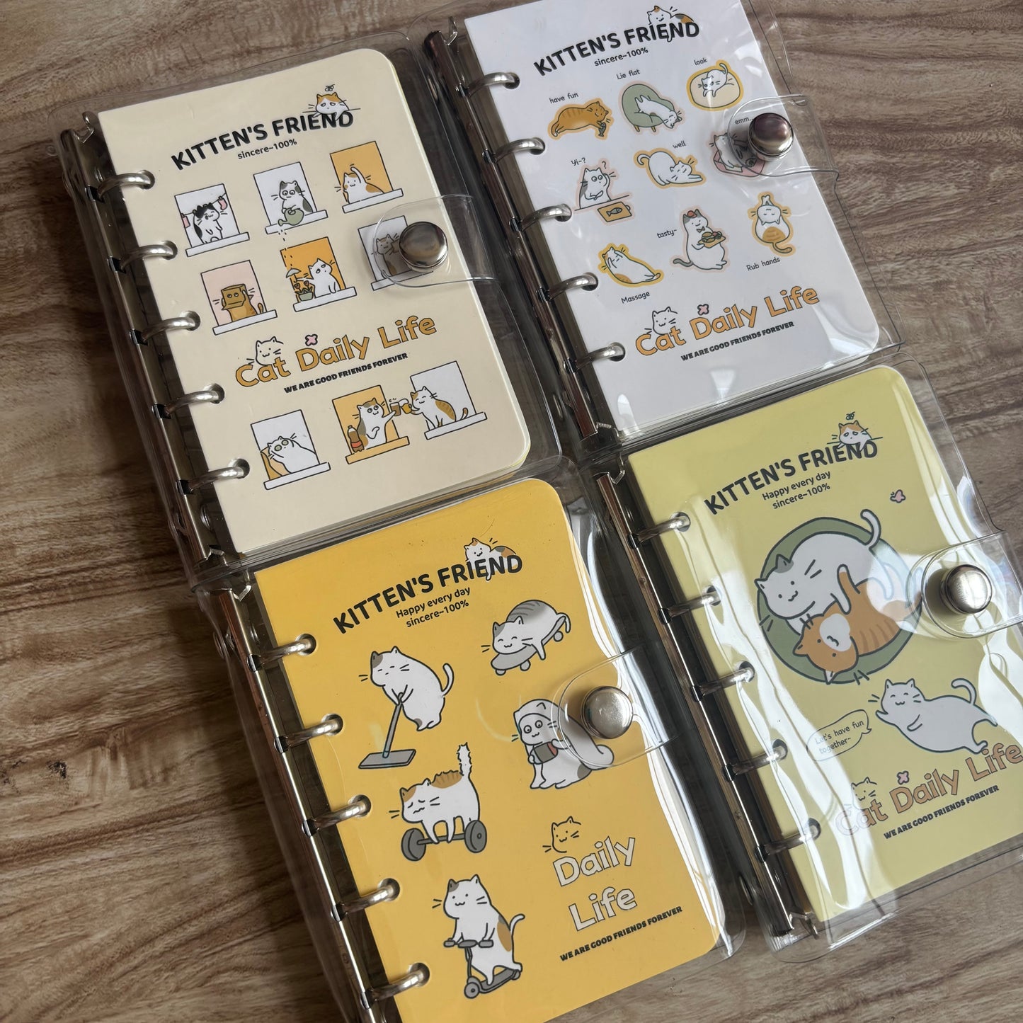 Mini binder A7 gatitos-80 hojas