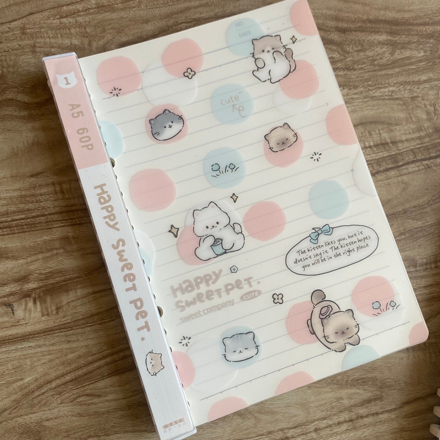 Cuaderno infinito "gatitos" A5 -50 hojas rayadas