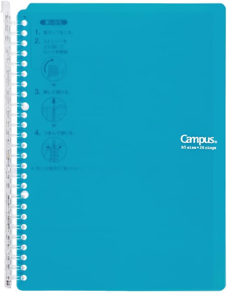 Binder kokuyo B5 26 anillas incluye 10 hojas-1 pza