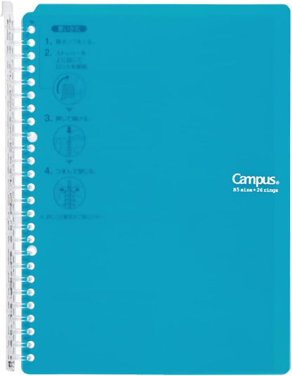 Binder kokuyo B5 26 anillas incluye 10 hojas-1 pza