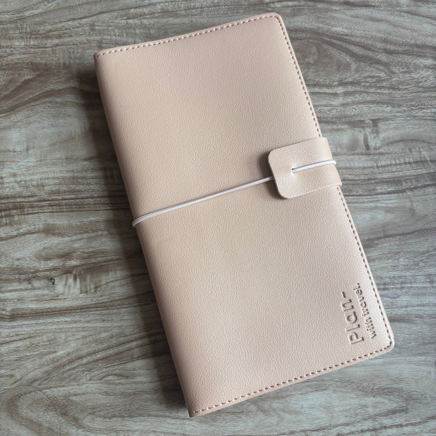 Notebook Travel cuero corrugado-2 cuadernillos