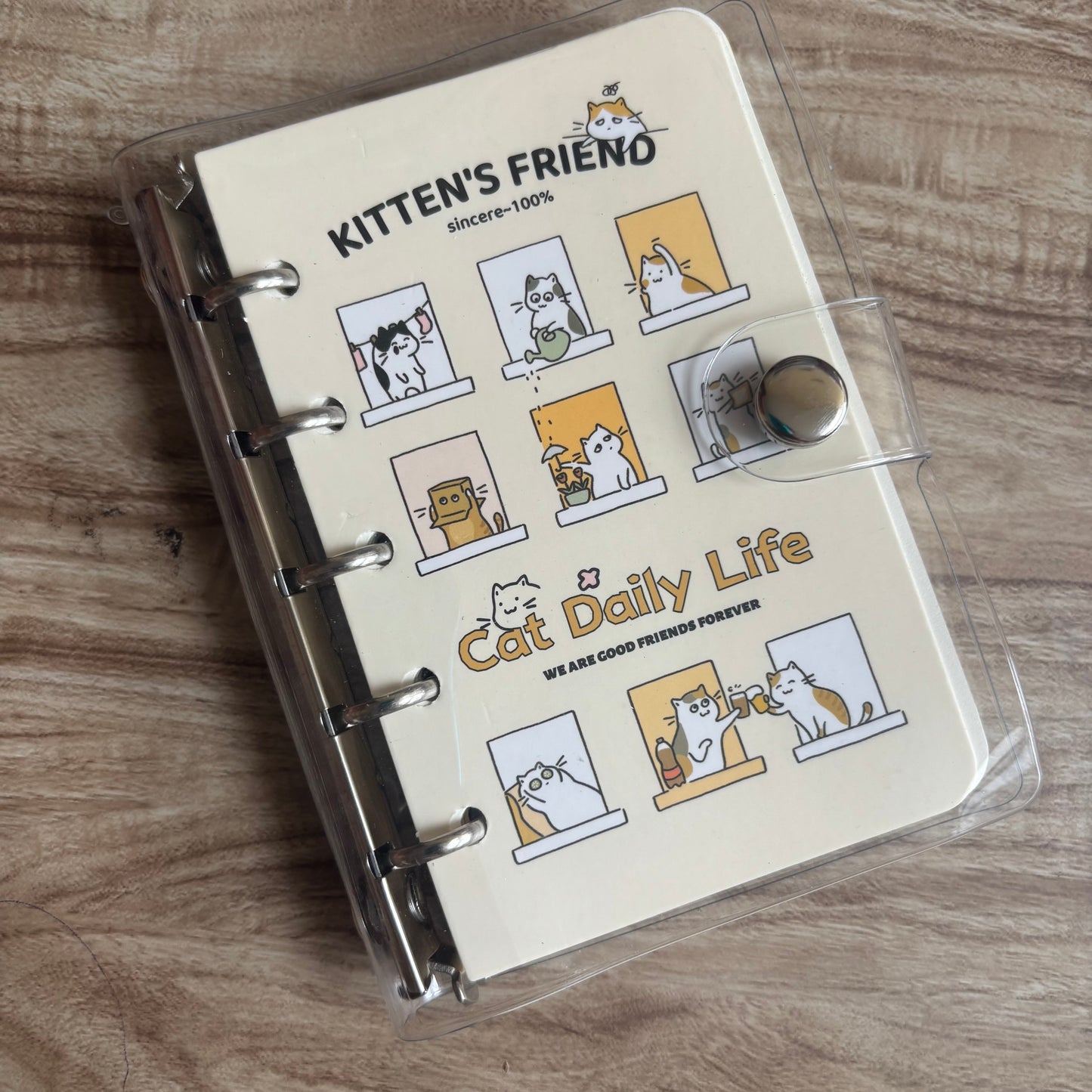 Mini binder A7 gatitos-80 hojas