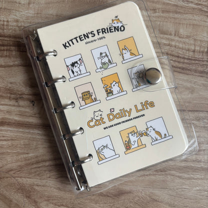 Mini binder A7 gatitos-80 hojas