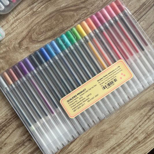Set de 24 lapiceros tinta gel