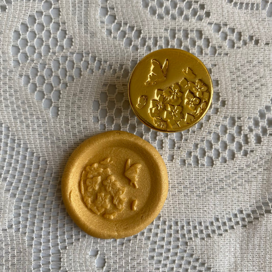 Bronce prediseñado "mariposas" 2.5 cm