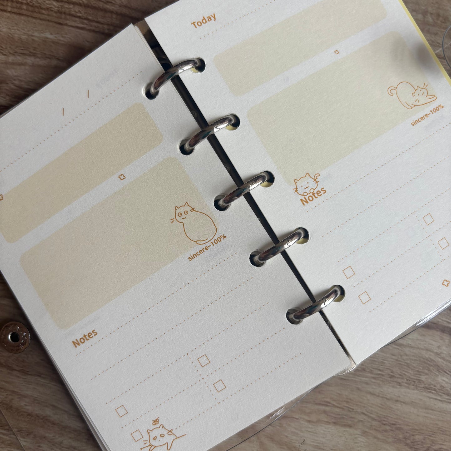 Mini binder A7 gatitos-80 hojas