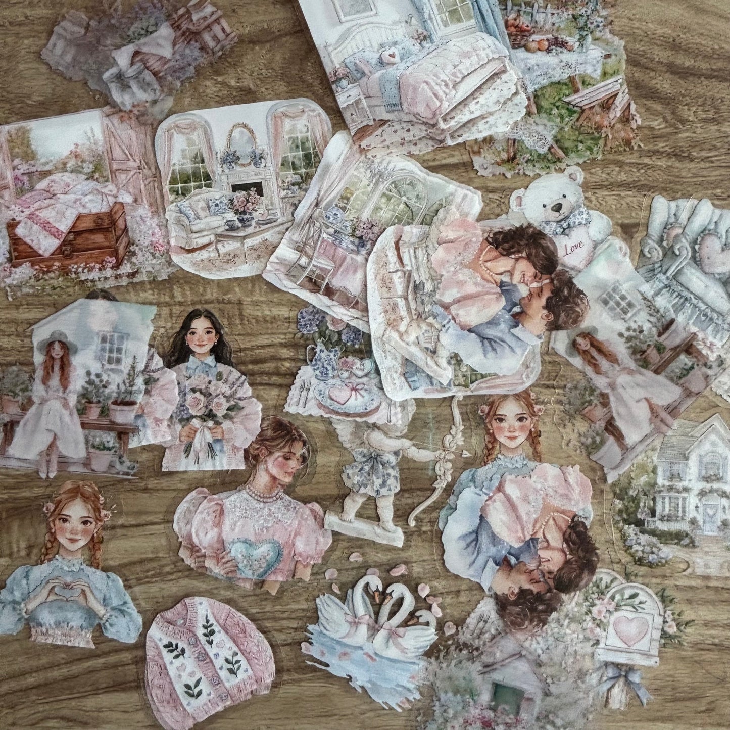 Stickers parejas y bodas-40 pzas