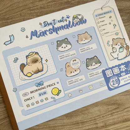 Sketchbook gatitos A4-28 hojas