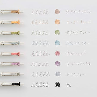 Set de lapiceros Uniball One Fika 0.38 mm-8 pzas