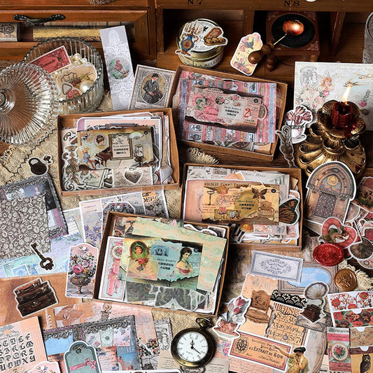 Set de papeleria vintage-200 pzas