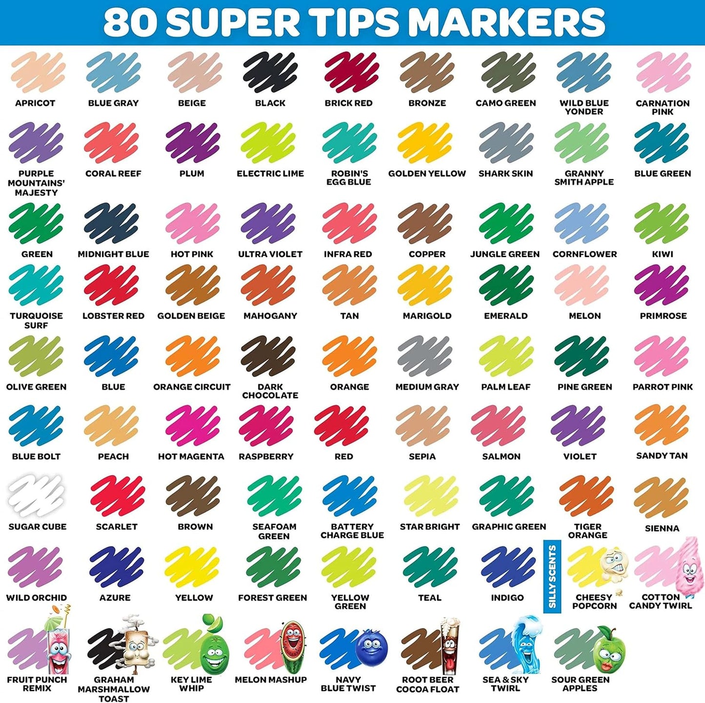 Set de marcadores Supertips-80 unidades