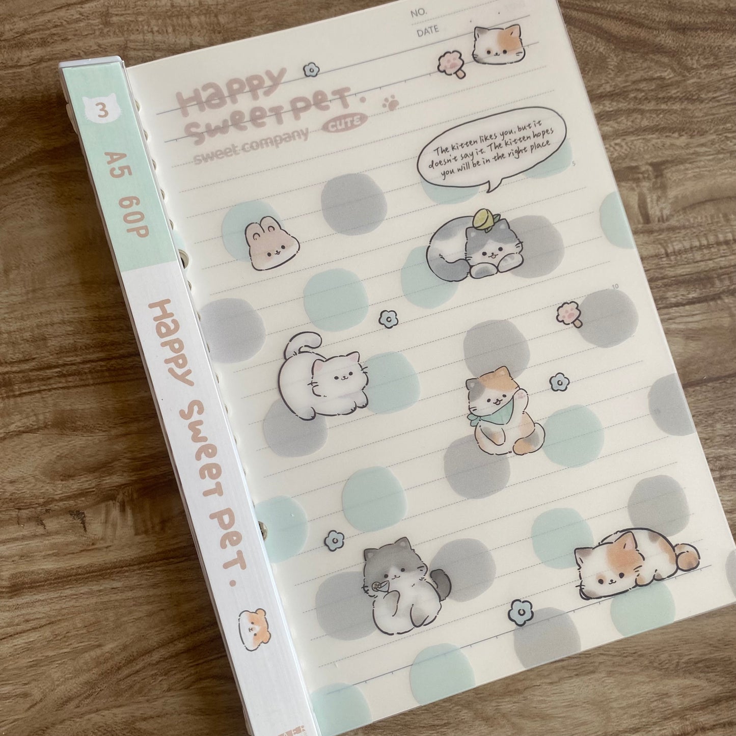 Cuaderno infinito "gatitos" A5 -50 hojas rayadas