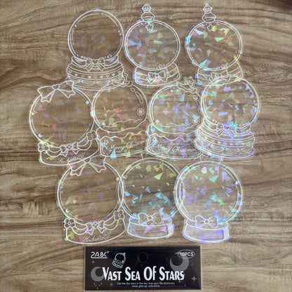 Botellitas holográficas-10 pzas