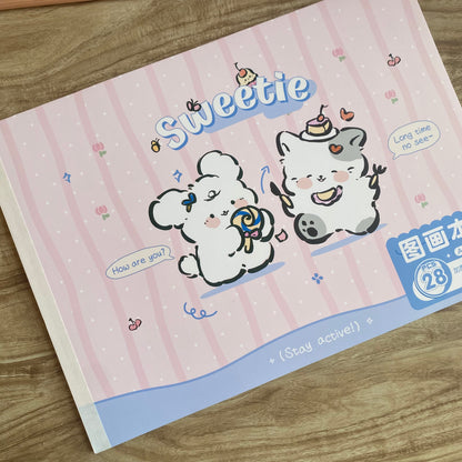 Sketchbook cute A4-28 hojas