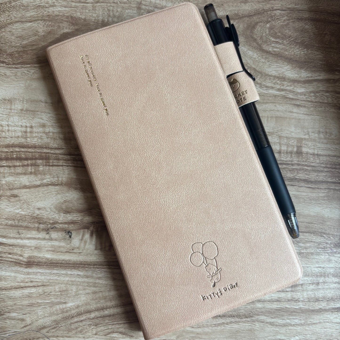 Libreta de bolsillo con lapicero tinta gel-88 hojas