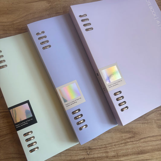 Cuaderno infinito A5 8 anillas-50 hojas rayadas+separadores