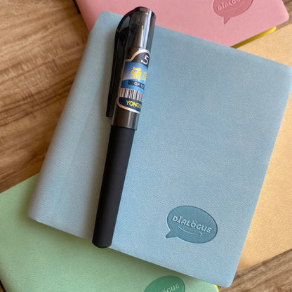 Cuaderno A7 hojas blancas + lapicero