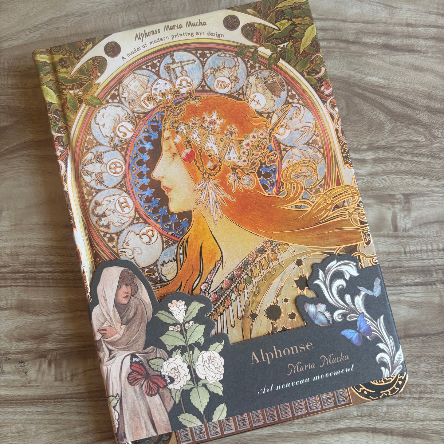 Libreta Maria Mucha A5-128 hojas