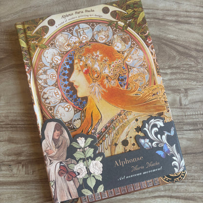 Libreta Maria Mucha A5-128 hojas