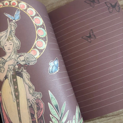 Libreta Maria Mucha A5-128 hojas