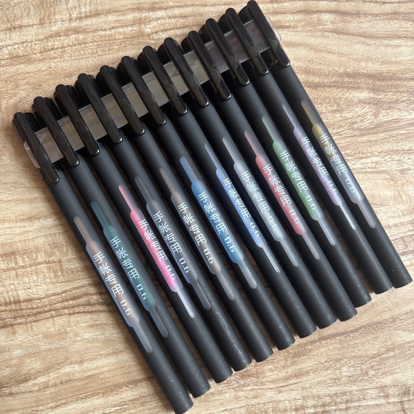 Set de lapiceros shine tinta matalizada-12 pzas