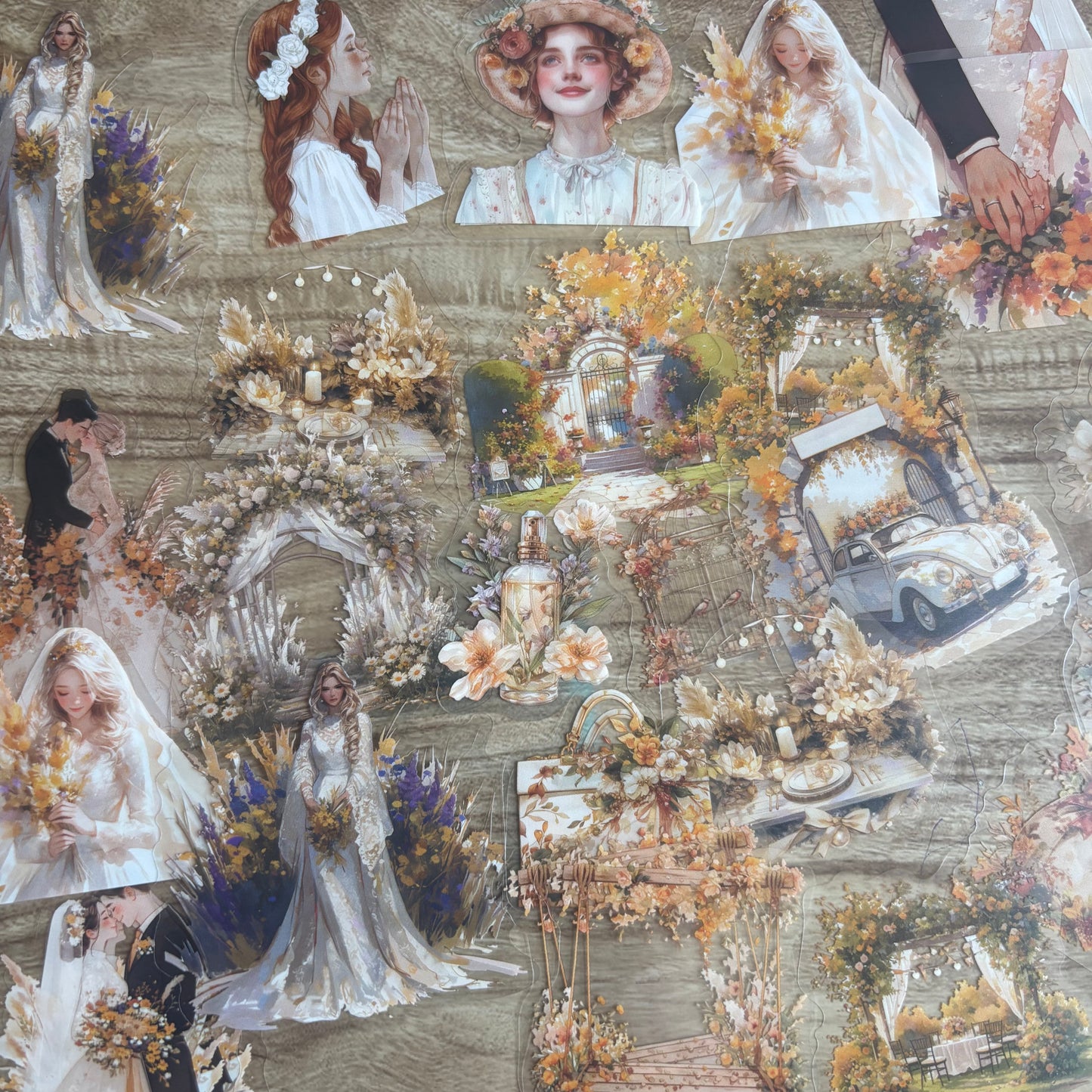 Stickers parejas y bodas-40 pzas