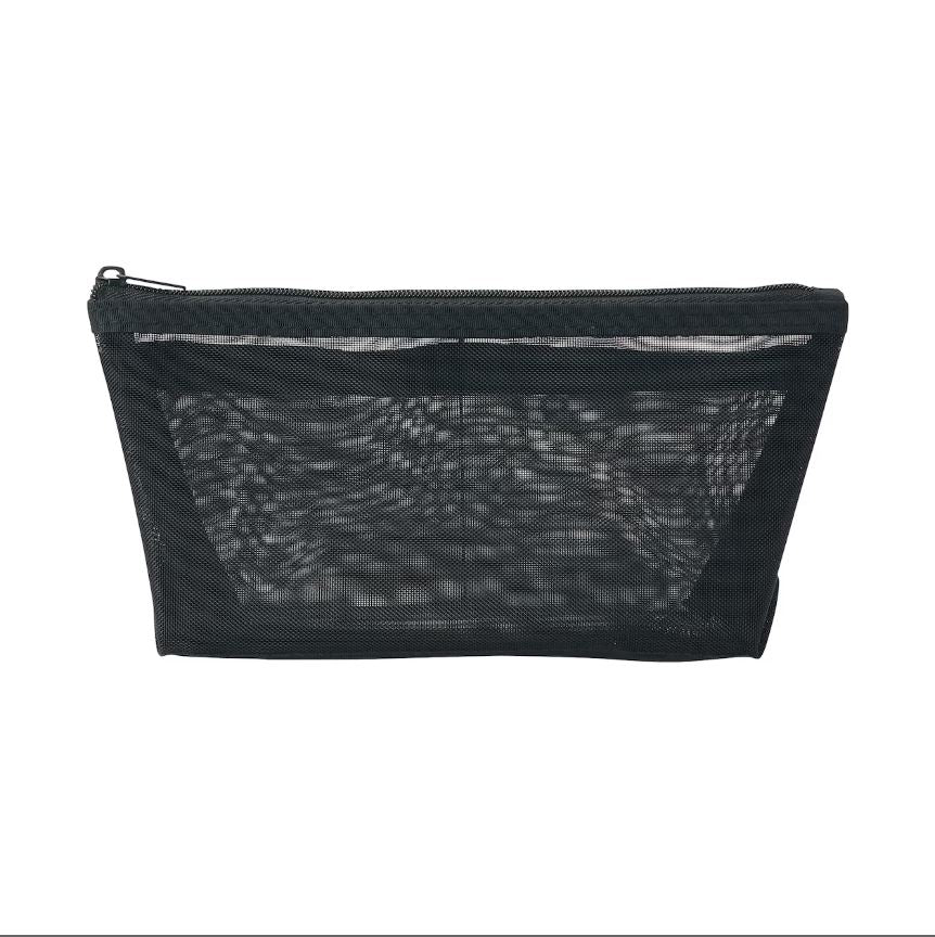 Estuche con malla de nailon con fuelle MUJI 17X10X5 cm
