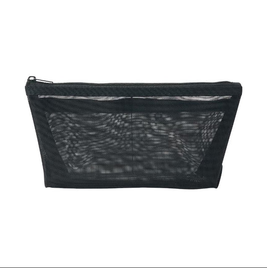 Estuche con malla de nailon con fuelle MUJI 17X10X5 cm