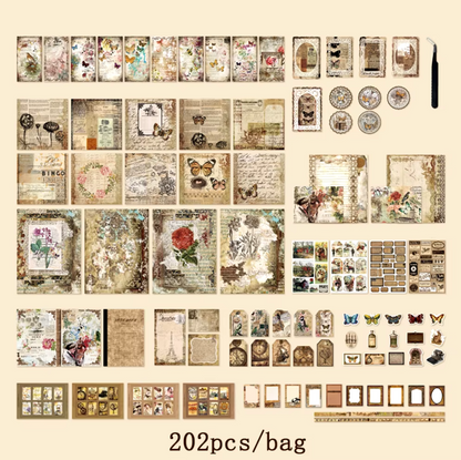 Set gift box flower time series vintage-202 pzas