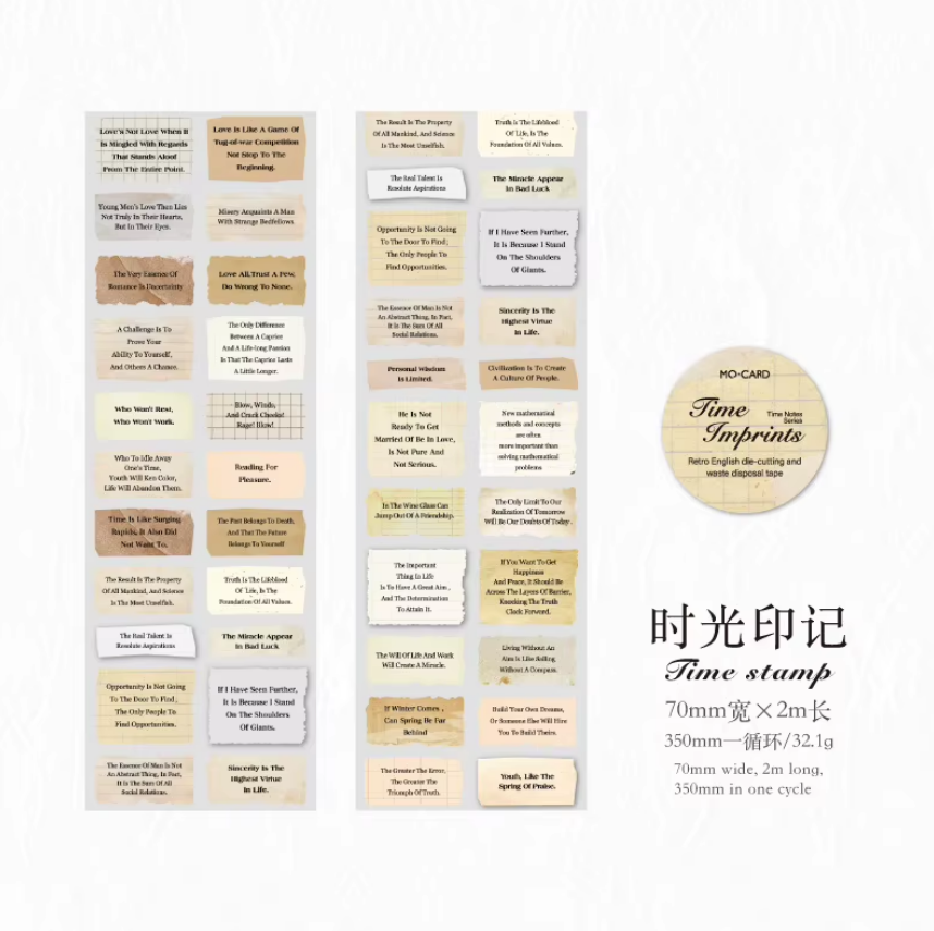 Washitape roll "age notes"-2 metros