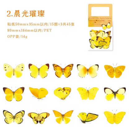 Stickers mariposas-45 pzas