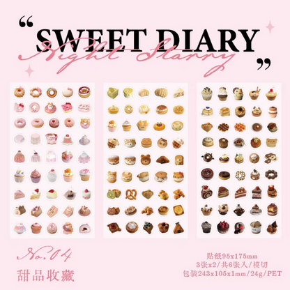 Stickers sweet diary-6 planchas