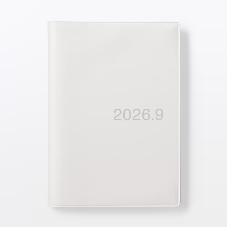Planner Muji A6 Agost 26-Set 27-14 meses