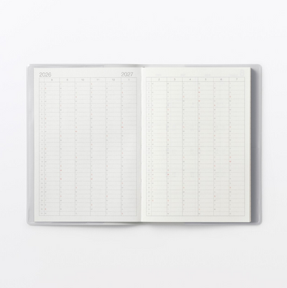Planner Muji A6 Agost 26-Set 27-14 meses