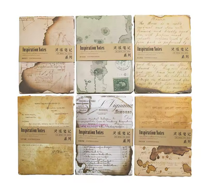 Pack papel vintage quemado-50 pzas