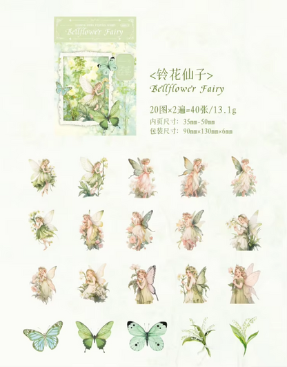 Stickers fairy butterfly-40 stickers