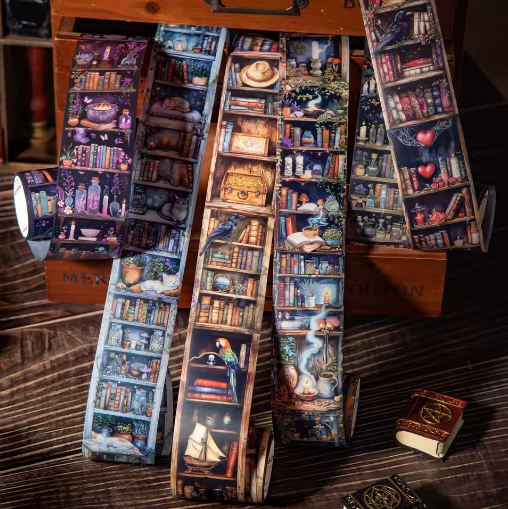 Washitape Magic bookcase-2 metros