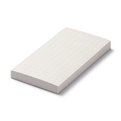 Block de notas cuadriculado MUJI 78 x 147 mm -160 hojas