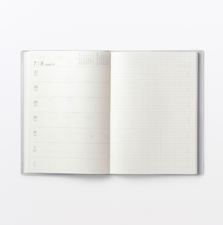 Planner Muji A5 Agost 26-Set 27-14 meses