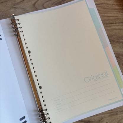 Cuaderno infinito B5 8 anillas-50 hojas rayadas+separadores