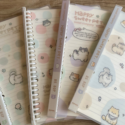 Cuaderno infinito "gatitos" B5 -50 hojas rayadas