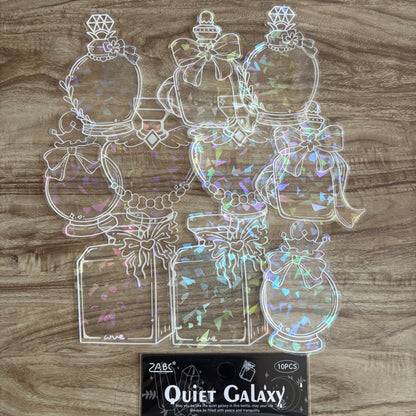 Botellitas holográficas-10 pzas