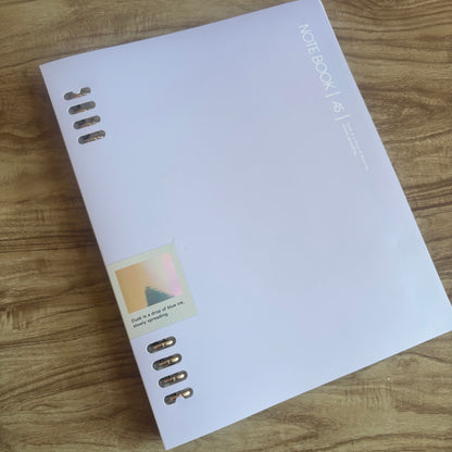 Cuaderno infinito A5 8 anillas-50 hojas rayadas+separadores
