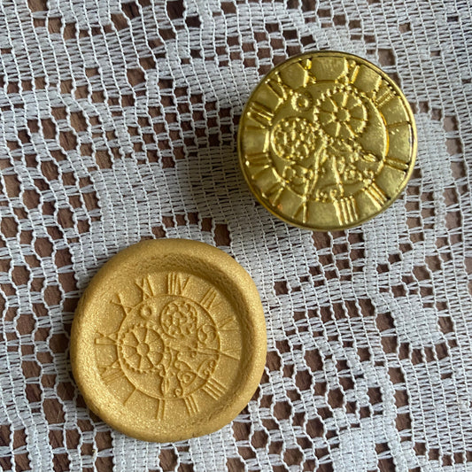 Bronce prediseñado "reloj romano" 2.5 cm