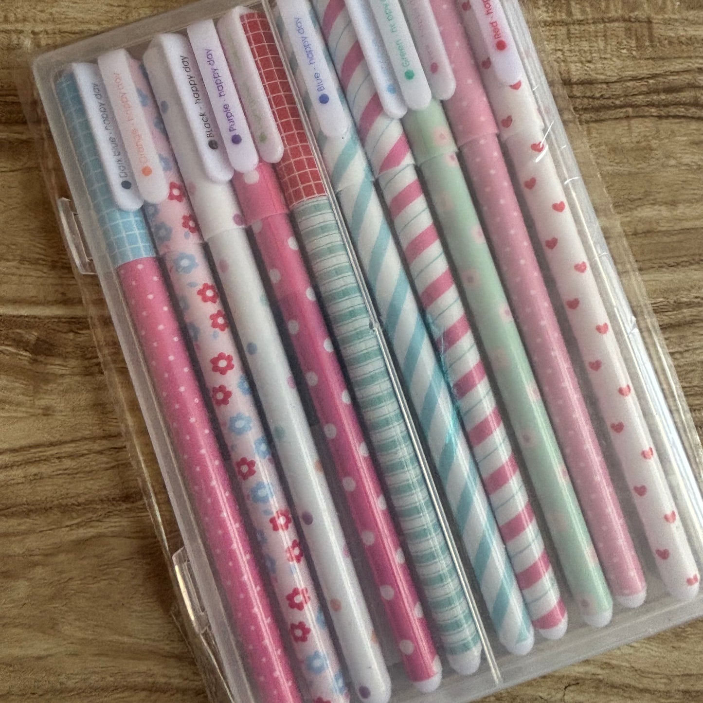 Set lapiceros tinta gel-10 pzas