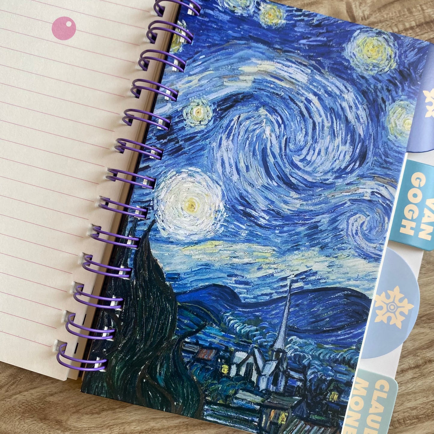 Cuaderno anillado pintores A6-100 hojas