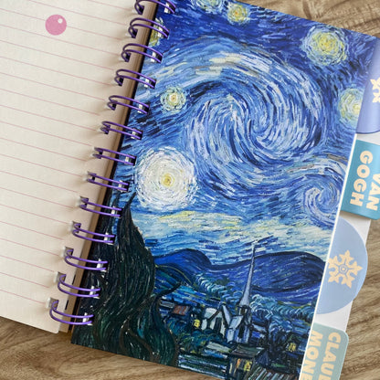 Cuaderno anillado pintores A6-100 hojas