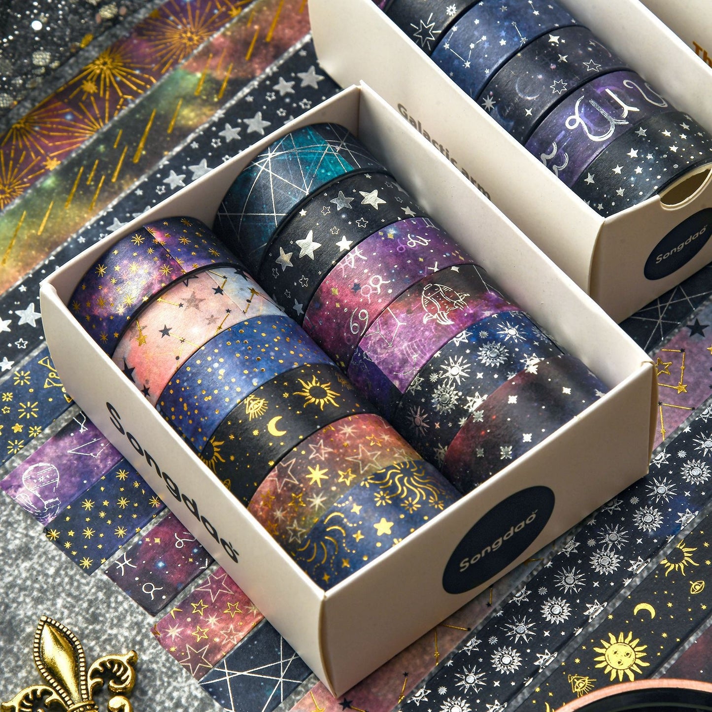 Set washitape galaxia-12 pzas