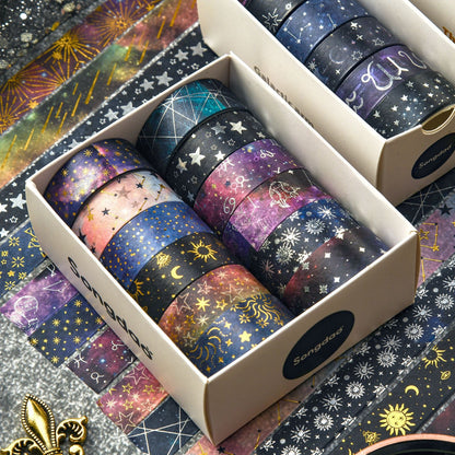 Set washitape galaxia-12 pzas