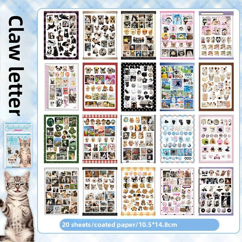 Block de stickers kitty-20 hojas